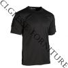 T-shirt tattica nera asciugatura rapida